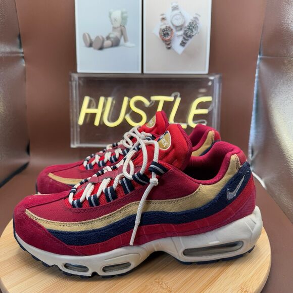 Nike Air Max 95 PRM Red Crush/Wheat Gold (2018) Men’s Sz 8 main image 8